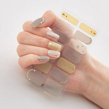 Load image into Gallery viewer, New Year Patterned Nail Decor Nail Polish Nail Art Stickers Full Beauty Sticker for Nails Nail Accessorie Christmas Nail Sticker 3D Nail Art Stickers Decal Slider Template Diy Nail Tool Decorations Nail Art Design Self Adhesive Luxury Designer Nail Sticke