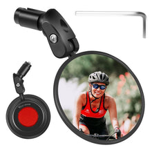 Load image into Gallery viewer, Bike Rear Mirrors Cycling Mobility Scooter Round Handlebar End Mirror Rotatable Adjustable Bicycle Mirror With Safety Rearview Mirror Convex Mirror With Adjustable Handlebar Installation Suitable For Mountain Road Bikes