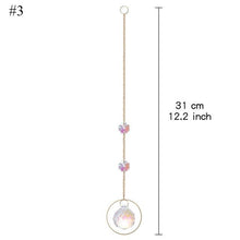 将图片加载到图库查看器,Home Decor Crystal Sun-catchers Window Pendant Hanging Curtain Wind-chimes Light Catcher Star Moon Pendant Rainbow Wind Chime Prisms Wind Chime Hanging Ornaments For Garden Home Christmas Decorations Gift
