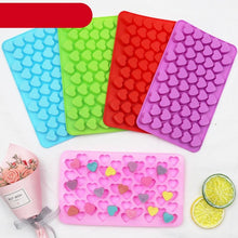 Load image into Gallery viewer, Mini Heart Mold Silicone Ice Chocolate Fondant Mould 3D Pastry Jelly Cookies Baking Cake Decoration Tools 5 Colors Silicone Mold Mini Heart Shape Silicone Ice Cube Molds Trays Chocolate Cute Pink Mold