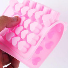 Load image into Gallery viewer, Mini Heart Mold Silicone Ice Chocolate Fondant Mould 3D Pastry Jelly Cookies Baking Cake Decoration Tools 5 Colors Silicone Mold Mini Heart Shape Silicone Ice Cube Molds Trays Chocolate Cute Pink Mold