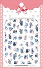Load image into Gallery viewer, New 3D Self-Adhesive Lovely Red Lips Image Nails Stickers for Nails Sticker Decorations Manicure Valentine's Day Nail Art Sticker Decals 3D Exquisite Pattern Nail Art Supplies Self-Adhesive Luxurious Nail Art Decoration