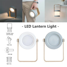 Load image into Gallery viewer, Retractable Bedroom Bedside Reading Light Folding Led Desk Lamp Wooden Handle Portable Lantern Light For Camping Emergency Lamps Decorative Table Lamp Cute Study Lamps for Bedroom Décor