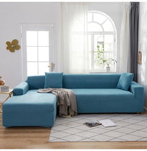 将图片加载到图库查看器,Elegant Elastic Sofa Covers Set for Living Room Chaise Lounge L Shape Corner Stretch Couch Armchair Slipcover Furniture Protector Shaped Sofa Cover Sectional Couch Cover for Living Room Fabric Chaise Lounge Slipcover