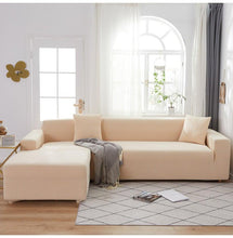 将图片加载到图库查看器,Elegant Elastic Sofa Covers Set for Living Room Chaise Lounge L Shape Corner Stretch Couch Armchair Slipcover Furniture Protector Shaped Sofa Cover Sectional Couch Cover for Living Room Fabric Chaise Lounge Slipcover