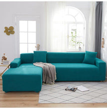 将图片加载到图库查看器,Elegant Elastic Sofa Covers Set for Living Room Chaise Lounge L Shape Corner Stretch Couch Armchair Slipcover Furniture Protector Shaped Sofa Cover Sectional Couch Cover for Living Room Fabric Chaise Lounge Slipcover