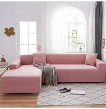 将图片加载到图库查看器,Elegant Elastic Sofa Covers Set for Living Room Chaise Lounge L Shape Corner Stretch Couch Armchair Slipcover Furniture Protector Shaped Sofa Cover Sectional Couch Cover for Living Room Fabric Chaise Lounge Slipcover