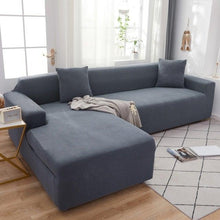 将图片加载到图库查看器,Elegant Elastic Sofa Covers Set for Living Room Chaise Lounge L Shape Corner Stretch Couch Armchair Slipcover Furniture Protector Shaped Sofa Cover Sectional Couch Cover for Living Room Fabric Chaise Lounge Slipcover