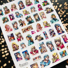 将图片加载到图库查看器,3D Nail Art Stickers Decal Template Nail Tool Decorations Nail Slider Metallic Nail Art Stickers Set Love Metal Nail Studs Decals for Women Nail Decorations Accessories Metal Curve Stripe Lines Design Letter Nail Sticker Decoration