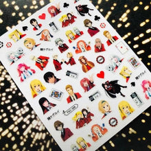 将图片加载到图库查看器,3D Nail Art Stickers Decal Template Nail Tool Decorations Nail Slider Metallic Nail Art Stickers Set Love Metal Nail Studs Decals for Women Nail Decorations Accessories Metal Curve Stripe Lines Design Letter Nail Sticker Decoration
