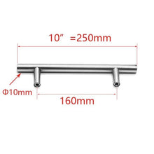 将图片加载到图库查看器,Stainless Steel Kitchen Door Cabinet T Bar Handle Pull Knob cabinet Knobs Furniture Handle Cupboard Drawer Handle Stainless Steel Hollow Bar Drawer Pulls Cupboard Knob for Kitchen Furniture Hardware