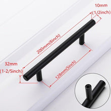 将图片加载到图库查看器,Stainless Steel Kitchen Door Cabinet T Bar Handle Pull Knob cabinet Knobs Furniture Handle Cupboard Drawer Handle Stainless Steel Hollow Bar Drawer Pulls Cupboard Knob for Kitchen Furniture Hardware