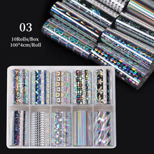 将图片加载到图库查看器,Nail Foils Marble Flower Series Iridescent Nail Art Transfer Sticker Paper Slider Nail Water Decal Design Manicures Decorations Art Manicures Decoration New Gold Nail Transfer Foils for Nail Arts Nails Supply Holographic Effect Nail Art Foil Stickers Hol