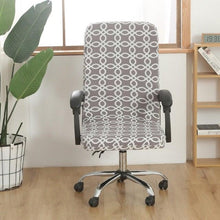 Load image into Gallery viewer, Office Chair Cover Jacquard Removable Gaming Computer Case Cushion Covers Dust Guards For Home Leisure Universal Size Modern Stretchable Cloth Polyester Universal Desk Task Chair Chair Covers Stretch Rotating Chair Slipcover