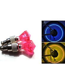 将图片加载到图库查看器,2PCS Bicycle Valve Lights Wheel Spokes Tire LED Light Tire Valve Caps Cycling Lantern Lamp Bike Accessory LED Bike Wheel Light Tire Valve Cap Neon Lamp Shockproof For Front And Rear Wheel Flashing Lamp Glow In The Dark Cool Accessories