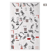 Load image into Gallery viewer, Blue Butterfly 3D Nail Stickers Flowers Leaves Self Adhesive Transfer Sliders Wraps Manicures Foils Decorations Decoration Tattoo Manicure Transfer Nail Decals Flowers Butterfly Designs Nails Supply Manicure Tips Design Nail Decoration