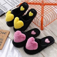 Load image into Gallery viewer, Warm Fluffy Slippers Women Faux Fur Slipper Indoor Floor Slides Flat Soft Furry House Warm Comfortable Fuzzy Furry Bedroom Slippers Indoor Cozy Memory Foam Anti-Slip Flip Flops