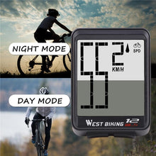 将图片加载到图库查看器,Wireless Wired Bike Computer Backlight Speedometer Odometer Rainproof Cycling Stopwatch Road Bicycle Computer Multifunction With Extra Large LCD Backlight Display Waterproof Design
