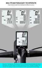 将图片加载到图库查看器,Wireless Wired Bike Computer Backlight Speedometer Odometer Rainproof Cycling Stopwatch Road Bicycle Computer Multifunction With Extra Large LCD Backlight Display Waterproof Design