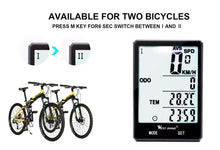 将图片加载到图库查看器,Wireless Wired Bike Computer Backlight Speedometer Odometer Rainproof Cycling Stopwatch Road Bicycle Computer Multifunction With Extra Large LCD Backlight Display Waterproof Design