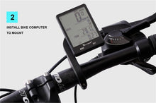 将图片加载到图库查看器,Wireless Wired Bike Computer Backlight Speedometer Odometer Rainproof Cycling Stopwatch Road Bicycle Computer Multifunction With Extra Large LCD Backlight Display Waterproof Design