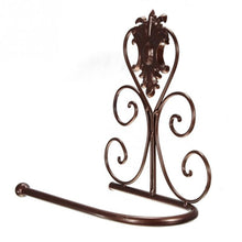Load image into Gallery viewer, New Arrival Classic Bathroom accessories Vintage Iron Toilet Paper Towel Roll Holder Bathroom Wall Mount Rack Toilet Paper Roll Holder Cast Iron Wall Mounted Toilet Tissue Holder European Victorian Design