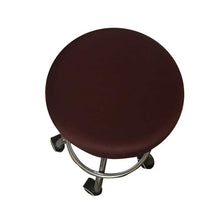 将图片加载到图库查看器,Polyester Fabric Round Chair Cover Waterproof Dining Seat Chair Covers Hotel Banquet Seat Covers Chair Protector Round Bar Stool Seat Covers Washable Stool Cushion Slipcover Elastic Bar Chair Covers