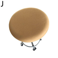 将图片加载到图库查看器,Polyester Fabric Round Chair Cover Waterproof Dining Seat Chair Covers Hotel Banquet Seat Covers Chair Protector Round Bar Stool Seat Covers Washable Stool Cushion Slipcover Elastic Bar Chair Covers