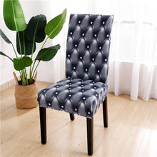 Load image into Gallery viewer, Printed Chair Cover Spandex Stretch Durable Soft Seat Chair Covers Slipcovers for Kitchen Dining Room Wedding Banquet Hotel Chair Covers for Dining Room Stretch Spandex Removable Washable Anti-dust Seat Slipcover Protector for Hotel Office Ceremony