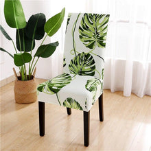 Load image into Gallery viewer, Printed Chair Cover Spandex Stretch Durable Soft Seat Chair Covers Slipcovers for Kitchen Dining Room Wedding Banquet Hotel Chair Covers for Dining Room Stretch Spandex Removable Washable Anti-dust Seat Slipcover Protector for Hotel Office Ceremony