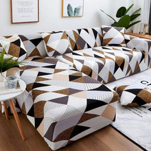 Load image into Gallery viewer, Sofa Cover Geometric Couch Cover Elastic Sofa Cover for Living Room Pets Corner L Shaped Chaise Longue Sofa Slipcover Shaped Sofa Slipcovers with Elastic Bottom, Jacquard Chaise Lounge Set for Living Room