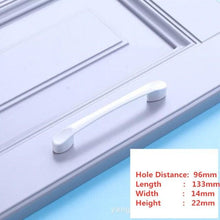 Load image into Gallery viewer, Handles Drawer Cabinet Furniture Kitchen Handles For Cabinet Knob Door Drawer Furniture Kitchen Knob Simplicity White Stainless Steel Hollow Tube Bar Drawer Pulls Cupboard Knob For Kitchen Furniture Hardware