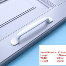 Load image into Gallery viewer, Handles Drawer Cabinet Furniture Kitchen Handles For Cabinet Knob Door Drawer Furniture Kitchen Knob Simplicity White Stainless Steel Hollow Tube Bar Drawer Pulls Cupboard Knob For Kitchen Furniture Hardware