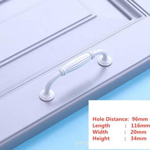 Load image into Gallery viewer, Handles Drawer Cabinet Furniture Kitchen Handles For Cabinet Knob Door Drawer Furniture Kitchen Knob Simplicity White Stainless Steel Hollow Tube Bar Drawer Pulls Cupboard Knob For Kitchen Furniture Hardware