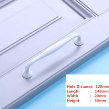 Load image into Gallery viewer, Handles Drawer Cabinet Furniture Kitchen Handles For Cabinet Knob Door Drawer Furniture Kitchen Knob Simplicity White Stainless Steel Hollow Tube Bar Drawer Pulls Cupboard Knob For Kitchen Furniture Hardware