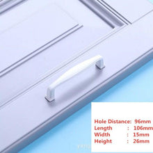 Load image into Gallery viewer, Handles Drawer Cabinet Furniture Kitchen Handles For Cabinet Knob Door Drawer Furniture Kitchen Knob Simplicity White Stainless Steel Hollow Tube Bar Drawer Pulls Cupboard Knob For Kitchen Furniture Hardware