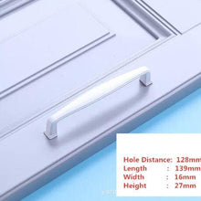Load image into Gallery viewer, Handles Drawer Cabinet Furniture Kitchen Handles For Cabinet Knob Door Drawer Furniture Kitchen Knob Simplicity White Stainless Steel Hollow Tube Bar Drawer Pulls Cupboard Knob For Kitchen Furniture Hardware