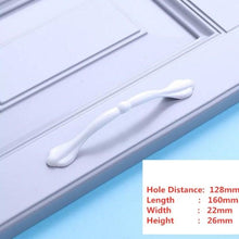 Load image into Gallery viewer, Handles Drawer Cabinet Furniture Kitchen Handles For Cabinet Knob Door Drawer Furniture Kitchen Knob Simplicity White Stainless Steel Hollow Tube Bar Drawer Pulls Cupboard Knob For Kitchen Furniture Hardware