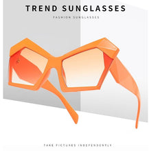 Load image into Gallery viewer, Oversized Square Cateye Polarized Sunglasses Big Trendy Style Fashionable Personality Big Frame Sunglasses New Fashionable & Popular Street Style Sunglasses For Women