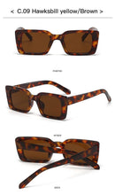 Load image into Gallery viewer, Classic New Rectangle Shape Sunglasses For Women Rectangle Sunglasses for Women 90’s Vintage Shades Square Thick Frame Glasses Luxury Design New Small Square Eyewear Decent Shades