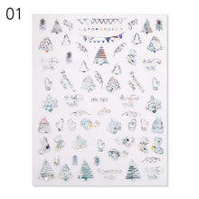 将图片加载到图库查看器,Sliver Bronzing Christmas Slider Nail Art 3D Decals Decoration Snowflake Nail Art Sticker Manicures Transfer Foil Xmas Gift Nails Snowflake Nail Art Stickers Decals Christmas Nail 3D Self Adhesive Nail Stickers for Acrylic Nails Snowflake
