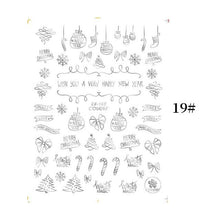 将图片加载到图库查看器,Sliver Bronzing Christmas Slider Nail Art 3D Decals Decoration Snowflake Nail Art Sticker Manicures Transfer Foil Xmas Gift Nails Snowflake Nail Art Stickers Decals Christmas Nail 3D Self Adhesive Nail Stickers for Acrylic Nails Snowflake