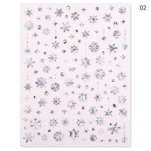 将图片加载到图库查看器,Sliver Bronzing Christmas Slider Nail Art 3D Decals Decoration Snowflake Nail Art Sticker Manicures Transfer Foil Xmas Gift Nails Snowflake Nail Art Stickers Decals Christmas Nail 3D Self Adhesive Nail Stickers for Acrylic Nails Snowflake