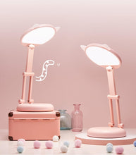 Load image into Gallery viewer, Cute Cat LED Table Lamp Children Study Eye Protection Desk Lamp 3600/6400mAh Long Battery Life Smart Bedroom Night Lamp Decorative Table Lamp Cute Study Lamps for Bedroom Décor