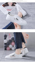 将图片加载到图库查看器,Women's White Casual Sneakers Spring Summer Breathable Flats Solid Color Mesh Shoes Fashion White Flat Sneakers Women Workout Tennis Walking Gym Fashion Sneakers