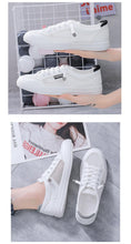 将图片加载到图库查看器,Women's White Casual Sneakers Spring Summer Breathable Flats Solid Color Mesh Shoes Fashion White Flat Sneakers Women Workout Tennis Walking Gym Fashion Sneakers