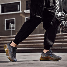 将图片加载到图库查看器,Elegant Mens Running Sport Air Cushion Outdoor Training Sneakers High Heels Design Breathable Mesh Athletic Luxury Design Non Slip Tennis Sport Athletic Walking Sneakers