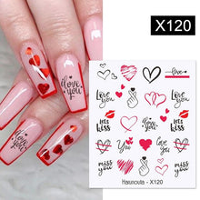 Load image into Gallery viewer, Rainbow Wave Love Heart Pattern Water Decals Stickers Butterfly Dragon Geometry Slider For Nails Art Decoration Tip Water Transfer Nail Decals Sticker For Pretty Girl Self-Adhesive Nail Decals Designer Nail Stickers for Acrylic