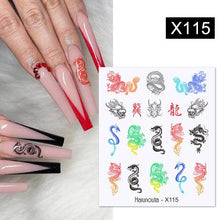 Load image into Gallery viewer, Rainbow Wave Love Heart Pattern Water Decals Stickers Butterfly Dragon Geometry Slider For Nails Art Decoration Tip Water Transfer Nail Decals Sticker For Pretty Girl Self-Adhesive Nail Decals Designer Nail Stickers for Acrylic