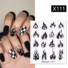 Load image into Gallery viewer, Marble Blooming 3D Nail Sticker Decals Flower Leaves Transfer Water Sliders Abstract Geometric Lines Nail Watermark Decals iridescent Decoration Nail Self-Adhesive Decals Nail Stickers Water Transfer Fresh Nail Decals for Nail Art Butterfly Palm
